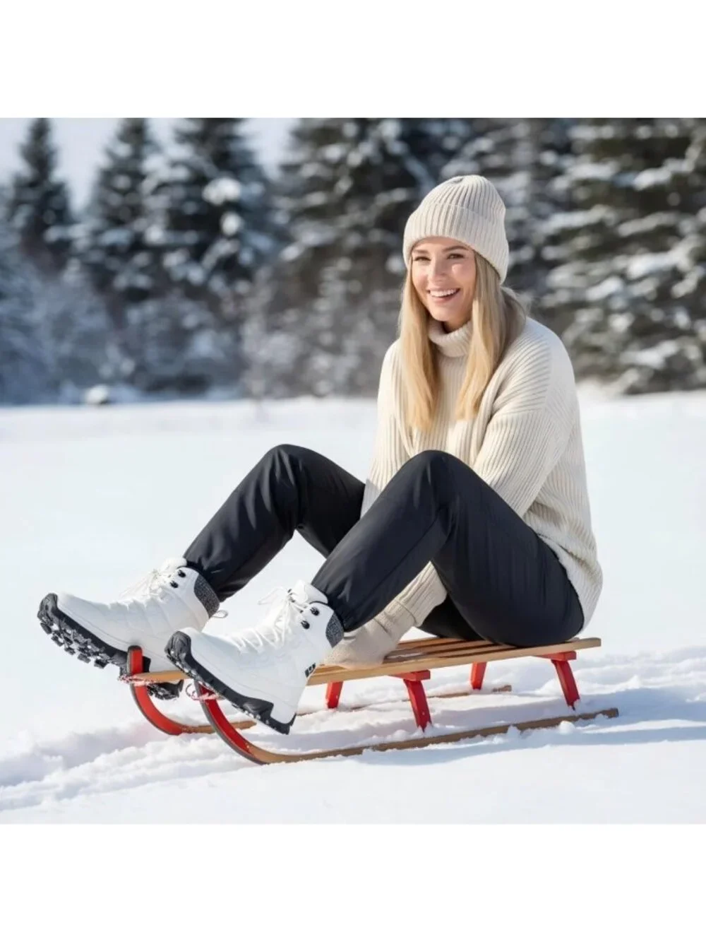 Cozy Waterproof Winter Snow Boots for Women | Fur Lined Ankle Booties for Hiking